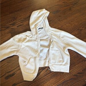 Brandy Melville White Hooded Jacket